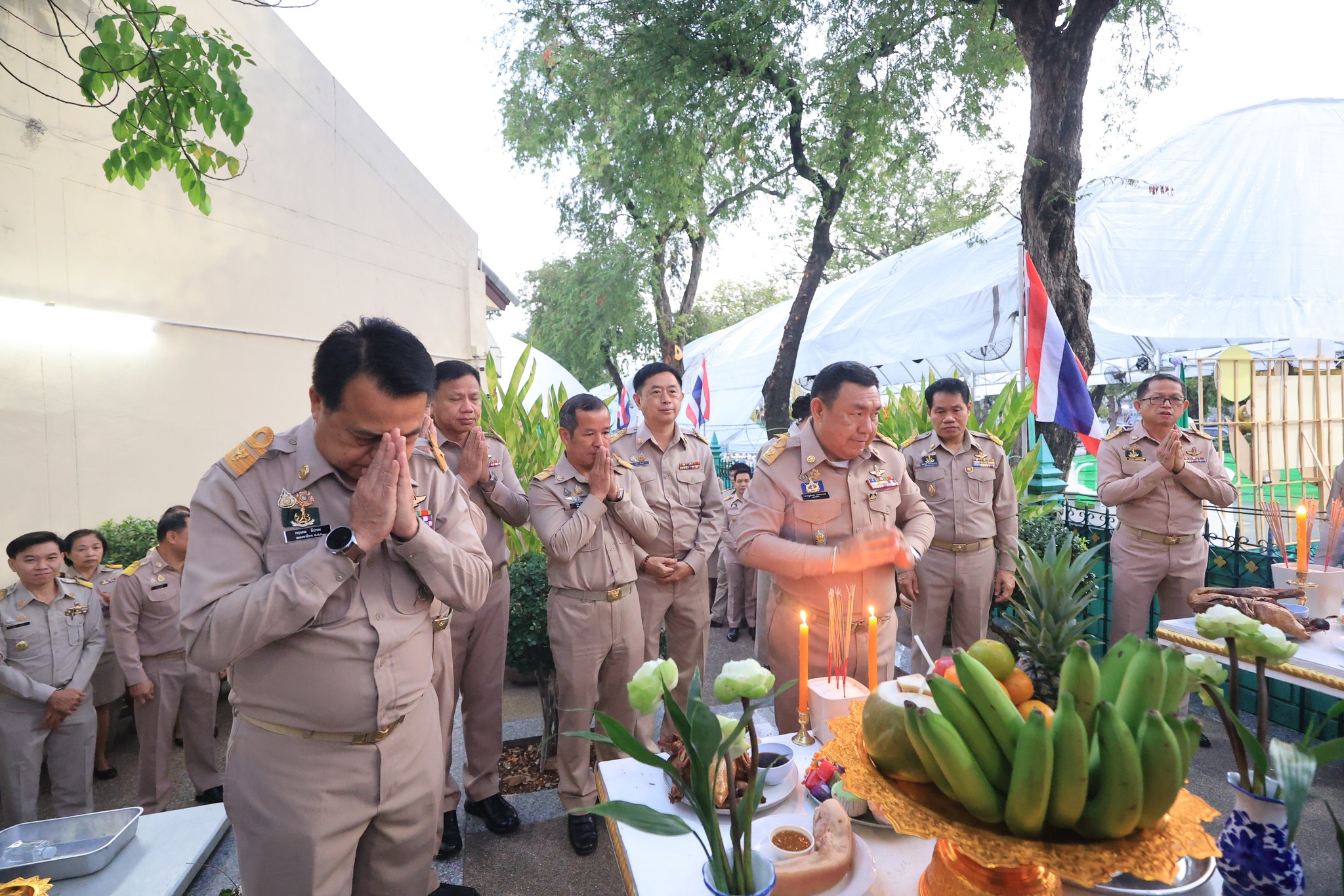 title - ส.ป.ก. จัดพิธีสักการะสิ่งศักดิ์สิทธิ์และพิธีสงฆ์ในโอกาสวันคล้ายวันสถาปนาครบรอบ 51 ปี